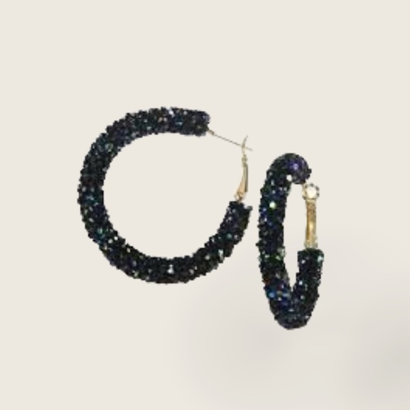 Taolei Sparkle Hoop Earrings - Picture 1 of 1